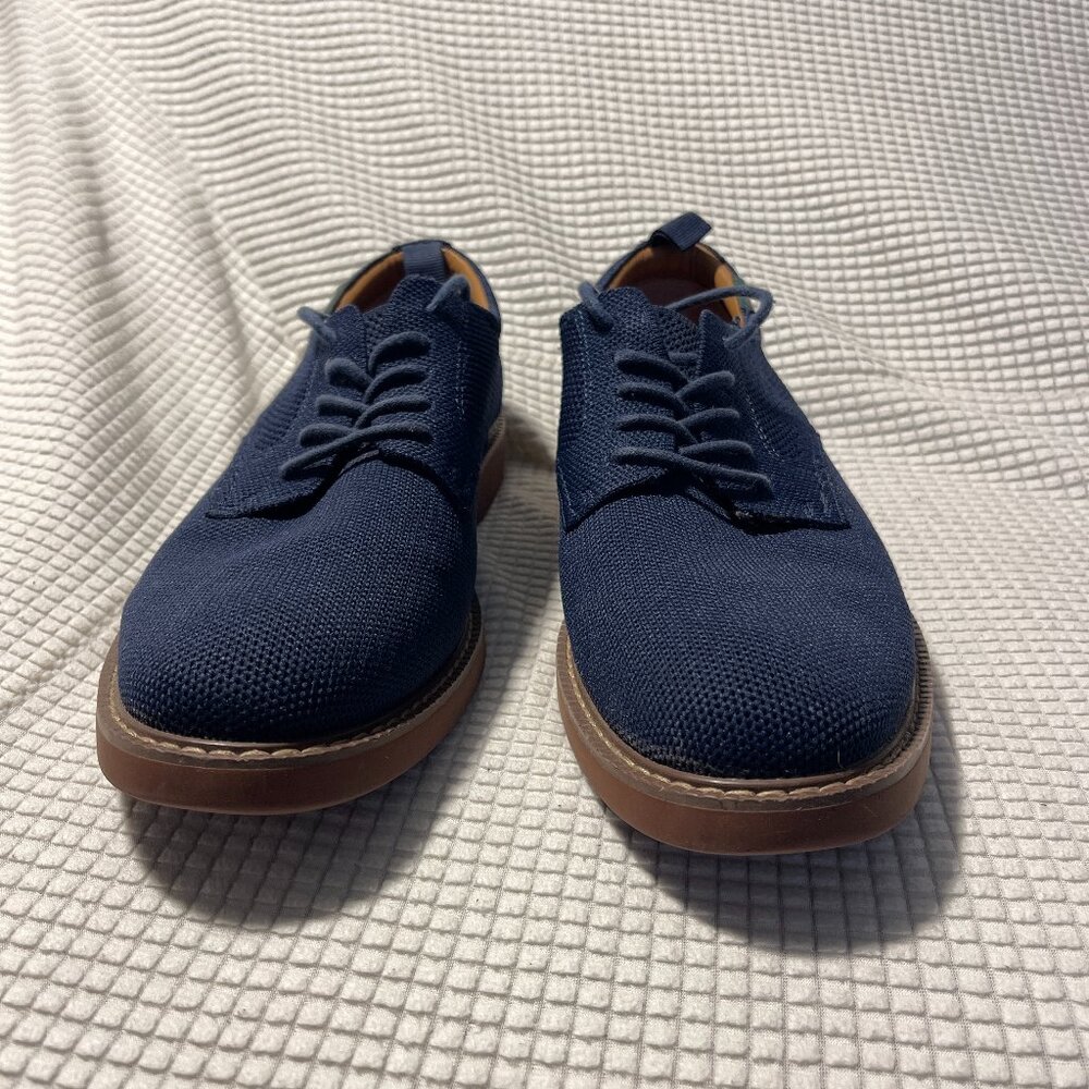 G.H. Bass Bucs Originals Shoes Mens 10M Navy Blue Knit Textile Oxfords BAX2B921